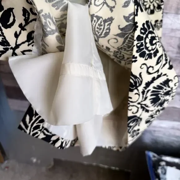 Tommy Bahama Dress Size 4 Sleeveless VTG Lined Silk Cotton Floral Zip Vacation - Picture 6 of 8